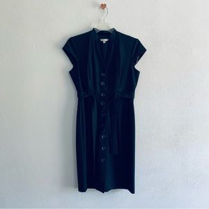 Sandra Darren blue button down dress